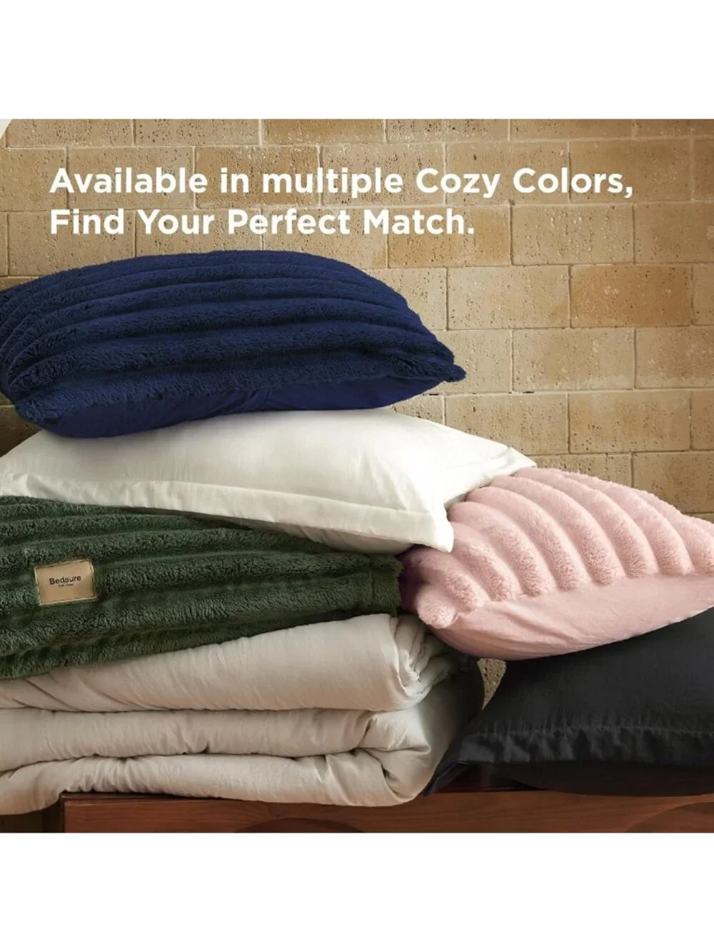 Cozy 2-in-1 Queen Comforter Set with Detachable Fleece Blanket, Beige Color